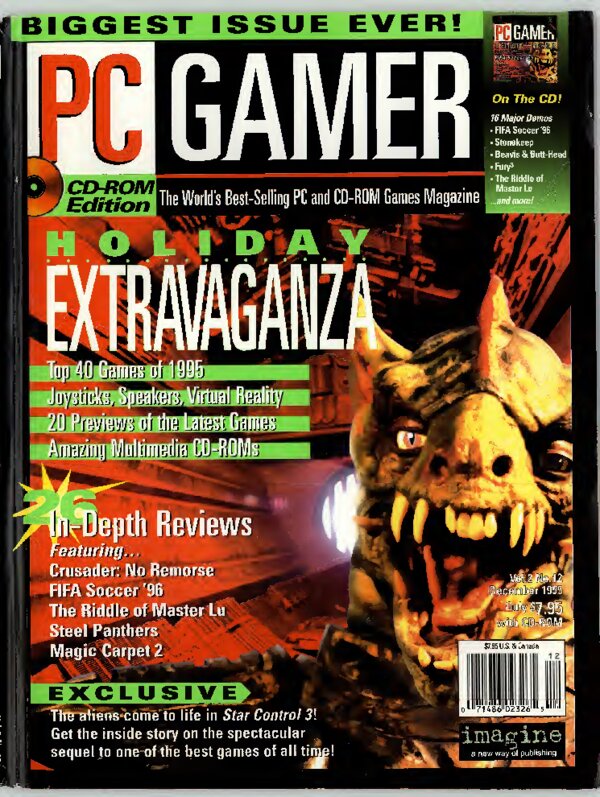 PC Gamer   Issue 019   December 1995 cover